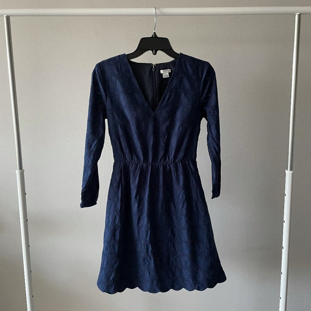 J Crew Lace V Neck Dress Size 00